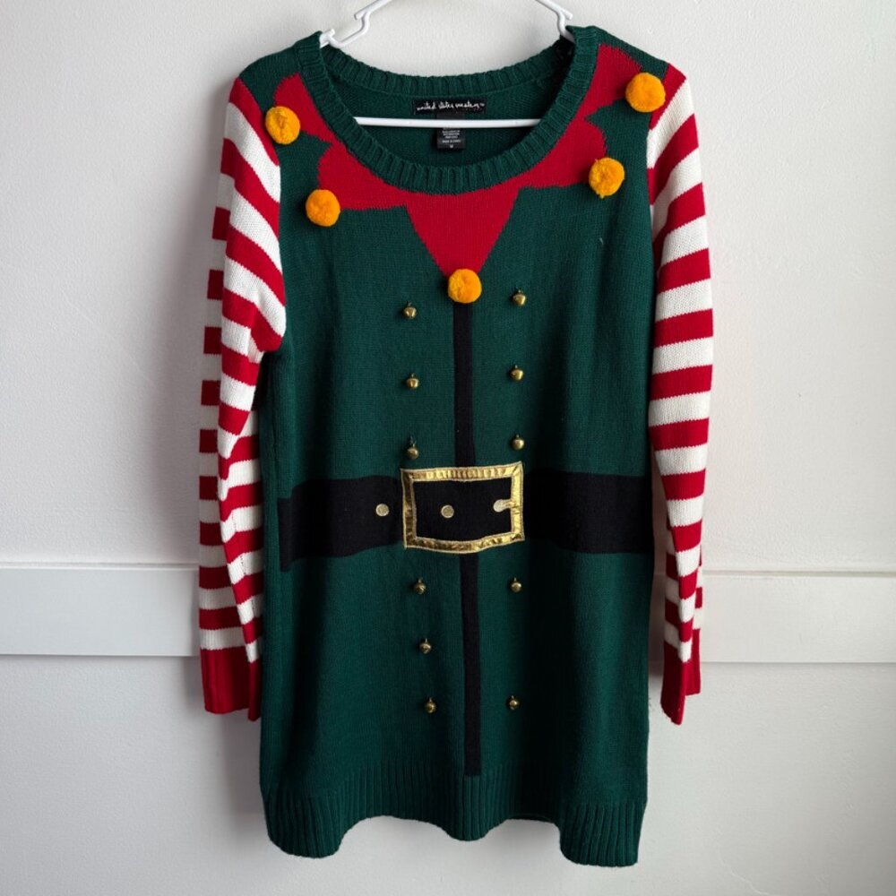 United States Sweaters Green Elf Crew Neck Sweater
